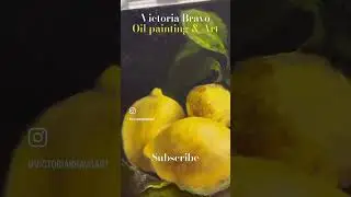 how to paint lemons on chalkboard with oil #shorts