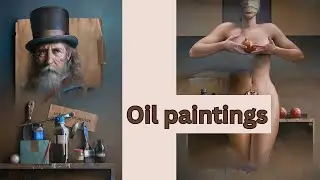 Oil paintings by Konstantin Kachev, Macedonia
