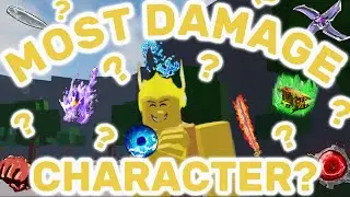 Roblox The strongest battlegrounds Latest tsb update | which character does the most damage? *2024*