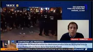 Almeida frente a los violentos: “En Madrid estamos preparados. Y lo dejo así de claro”