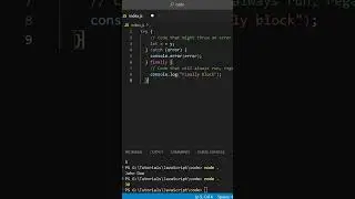 JavaScript Error Handling 
