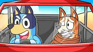 BLUEY AND BINGO HAVE A LONG TRIP THROUGH THE DESERT IN ROBLOX 😨
