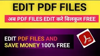 How to edit your PDF files || Edit PDF files free || Best PDF editor || Best PDF Editor | PDF Editor
