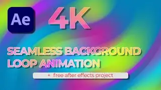 4K | Seamless | Colorfull Paint Gradient | Background | Loop Animation