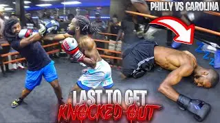Last To Get KNOCKED OUT! *EXTREME* Philly vs Carolina #lasttogetknockedout #skstv