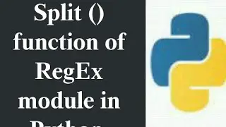 split () function  of regex module in python.