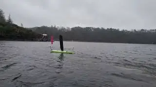 Autonomous navigation of a sailboat with a rigid sail (student project at Guerlédan lake)