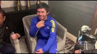 Manny Pacquiao Grand Arrival Ceremony Interview - Pacquiao vs Broner