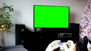 Playing PS5 Game Green Screen