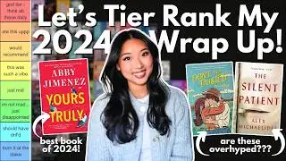 TIER RANKING EVERY BOOK I READ IN 2024! (aka my 2024 wrap up)