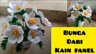 cara membuat bunga fanel (bunga Daisy fanel)#kreasikainfanel #tutorialbungafanel #bungakainfanel