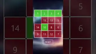 Прохожу игру Пятнашки за 1 минуту | Game Puzzle 15 #puzzle