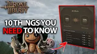 10 Things New Players NEED To Know In Throne and Liberty!