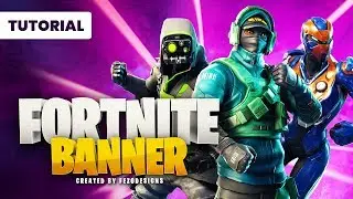3D Fortnite Banner Tutorial | Photoshop/Cinema 4D | FezoDesigns