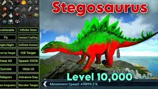 Free God Console & Ascendant Creature In Ark Mobile | Taming 10,000 Level Stegosaurus