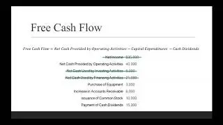 Calculating Free Cash Flow