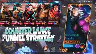 COUNTER LANCE FUNNEL STRATEGY WITH MY NATALIA!! ~ VINZ TV | MLBB