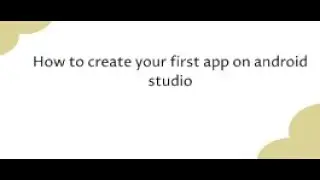 How to create your first flutter app in Android studio