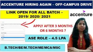 Accenture Hiring Again All Batch - 2019/2020/2021 | Accenture Recruitment 2021