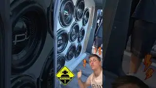HE WAS DEFINITELY HAVING A GOOD TIME 🤣 #subwoofer #caraudio