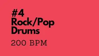 Rock/Pop Drum Track #4 - 200 bpm