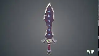 3D Hand Painted Sword | WIP