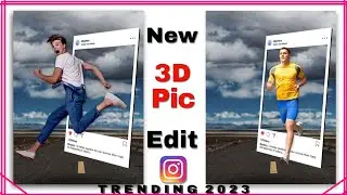 Instagram new creative photo editing | Design your Photo in 3D Insta frame | 2023