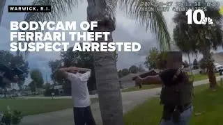 BODYCAM: Home invasion, Ferrari theft suspect arrest shown on officer worn camera