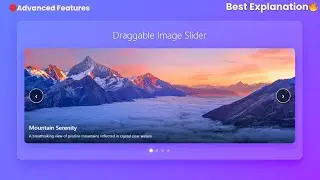 Build A Draggable Image Slider Using HTML CSS & JavaScript | Responsive Image Carousel Tutorial