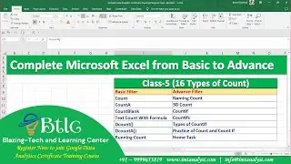 Microsoft Excel Course | Class-5 | MIS Training #exceltips #exceltricks #excelshortcuts #countif