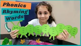 Phonics Rhyming words |Caterpillar Rhyming Word Activity for kids| CVC words I kinesthetic learning