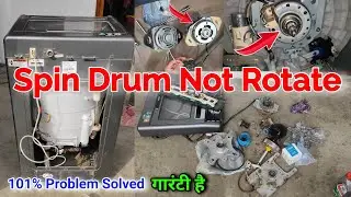 automatic washing machine Drum not Rotate | Top load washing machine Drum not Rotate, Spin Not work