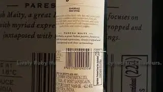 Most Exotic Red Wine for Rs. 1000 only 🍷| Grover Shiraz Red Wine #shorts #wine