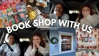 come book shopping with us (ft. @baylee nicole reads) | BOOKMAS DAY 3