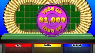 BigJon's Wheel of Fortune - New Toss-Up Sounds & Movement And No More Vowels Sound
