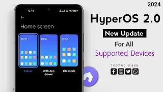 HyperOS 2.0 Latest New Update System Launcher For All Supported Devices 🔥 | New Features, Animations