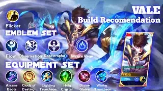 Vale with Build Recomendation , BEST BUILD VALE 2021 || KDA 6-3-14 Mobile legends