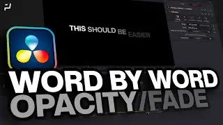 DaVinci Resolve | Word By Word with OPACITY