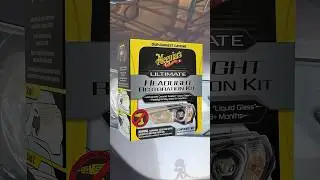 Get Crystal Clear Headlights with Meguiar's Ultimate Restoration Kit! #carwash #meguiars #detailing