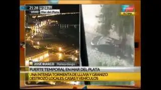Granizo histórico en Mar del Plata, Buenos Aires, Argentina (24/2/2013)