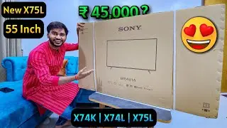 SONY Bravia 55 Inch Smart Google TV Unboxing & Review 🔥 Best 4k Smart TV 2024