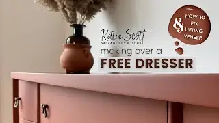 Making Over A FREE Dresser & How to Fix Lifting Veneer