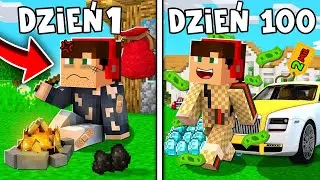 OD BEZDOMNEGO DO MILIONERA W 100 DNI W MINECRAFT?! GPLAY & LAKI