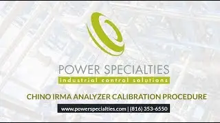 Chino IRMA Analyzer Re-Zero Calibration Procedure