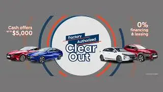 Factory Authorized Clearout - This August!
