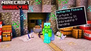 I CREATED an OP Pickaxe in my Minecraft Hardcore Forever World!