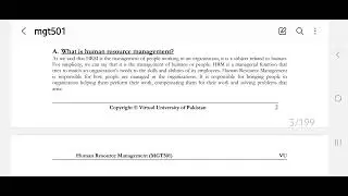 mgt501 first half lecture explanation.