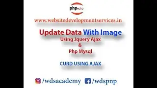 Update Data Using Jquery Ajax and Php Mysql | Jquery Ajax Tutorial