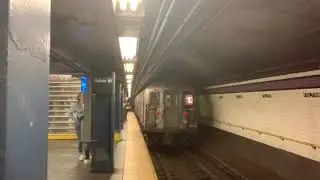 MTA HD RARE: R62A (13) Train Passing Fulton Street (A) (C)