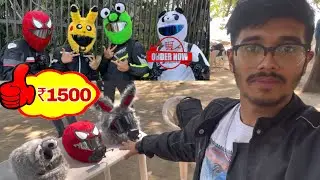 Best Helmet Cover starting from 1500 - bunny, Spider man, Panda and Pikachu helmet cover